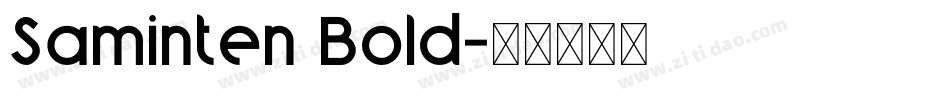 Saminten Bold字体转换